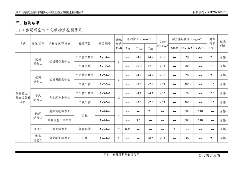 _深圳翰宇药业股份有限公司南山定期检测报告_页面_12