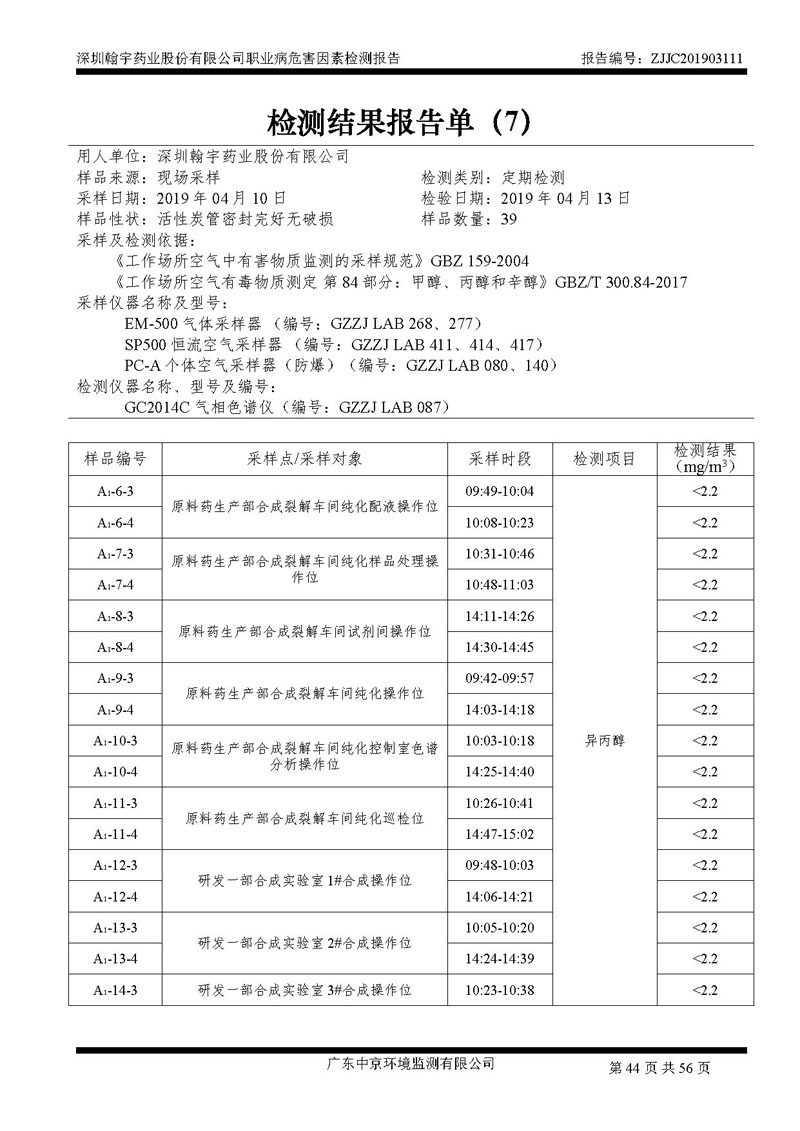 _深圳翰宇药业股份有限公司南山定期检测报告_页面_44