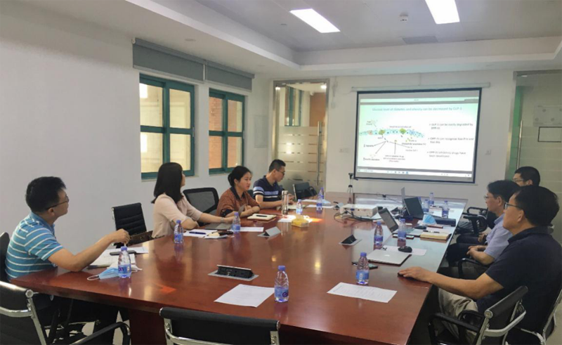 翰宇药业总裁余品香一行造访清华大学深圳国际研究生院819